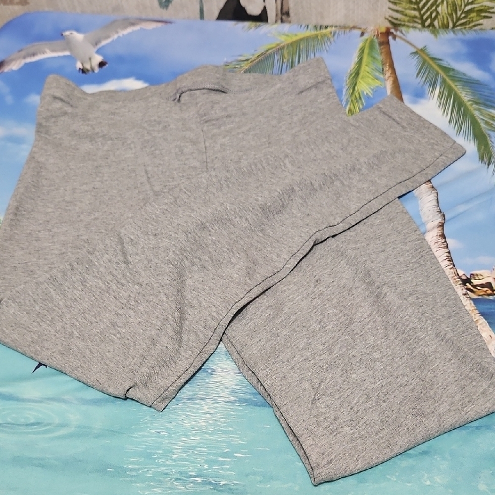 Gray Leggings By members mark size 10/12 Stretchy Versatile